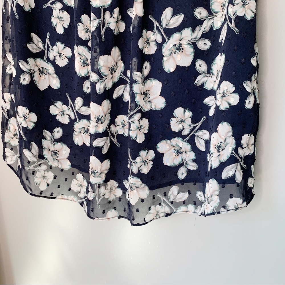 Aqua short sleeve cold shoulder tie front blouse - Picture 9 of 11